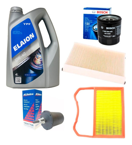Kit Filtro Aceite Aire Combustible A/a + 10w40 Vw Up! 2015