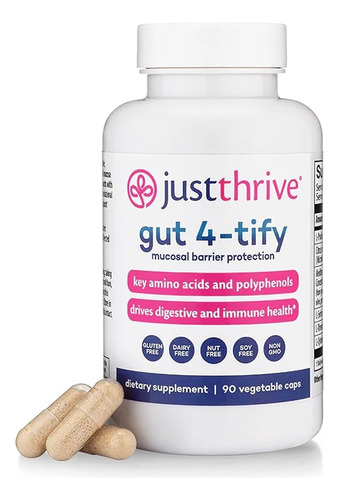 Just Thrive Gut 4-tify 90cap Fortalece Pared Intestinal