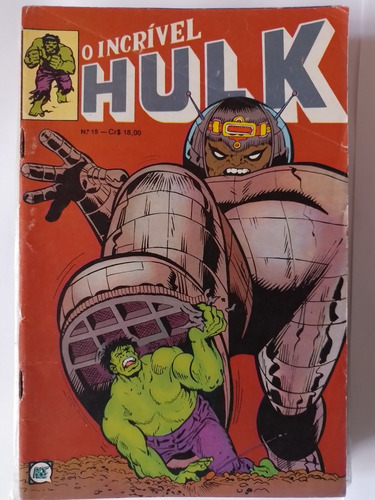 Gibis O Incrível Hulk Rge Antigos Raros Preço Unitário (Usado)