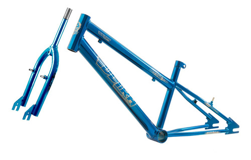 Quadro+garfo Ultra Bikes Especial Rebaixado Reforçado Umb20 Cor Azul