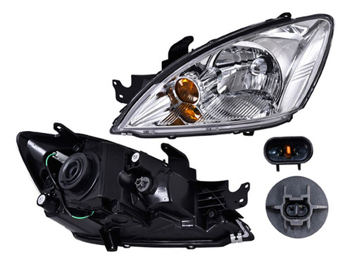 Faro P- Lancer Manual C/1/4 Bco P/foco Halog S/foco Izq 2004