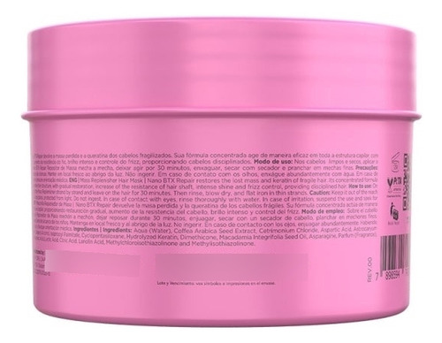 Richée Nanobtx Repair Repositor De Massa 250g