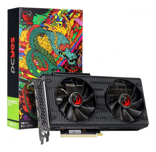 Imagem 1 de 9 de Placa De Video Nvidia Geforce Gpu Rtx 3060 Ti 8gb Gddr6 256