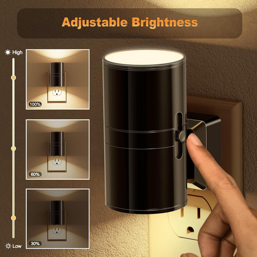 Luz Nocturna Led Enchufable Con Sensor De Luz