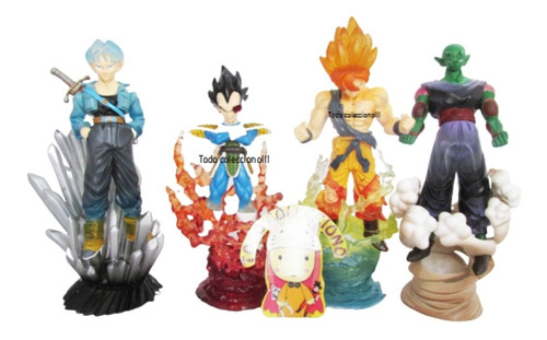 Set X 4 Figuras Anime De Dragon Ball Semi Trasparentes 