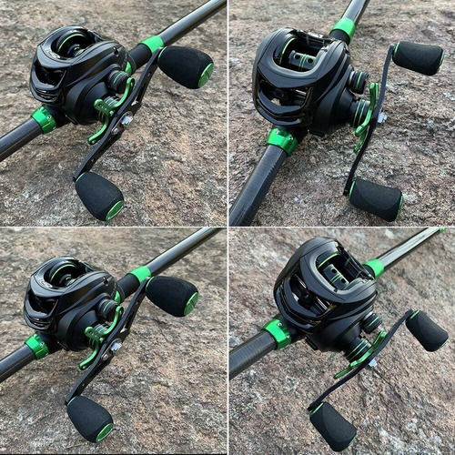 Imagen 8 de 9 de Reel Baitcasting 9+1 Rulemanes Engranajes De Bronce