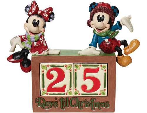 Jim Shore Disney Traditions Mickey & Minnie Countdown