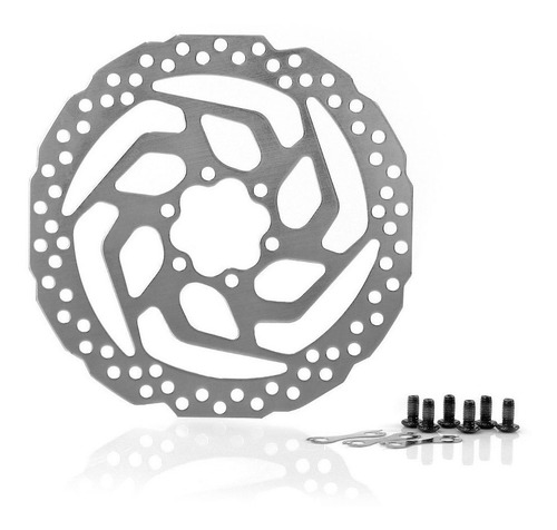 Imagem 3 de 3 de Par Disco Freio Rotor Shimano Deore 160mm Sm Rt26 Parafusos