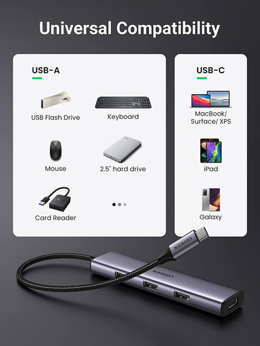Hub de adaptador multifuncional Ugreen USB-c para 4 - Ugreen