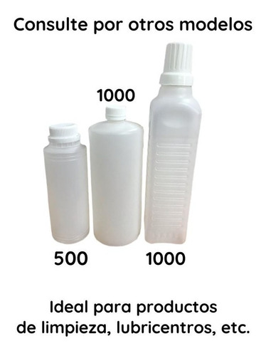 Imagen 6 de 9 de Envases Plasticos 1 Litro Pead Reciclado X 120 Un