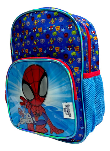 Mochila Escolar Jardin Primaria Spidey Infantil Hombre Araña