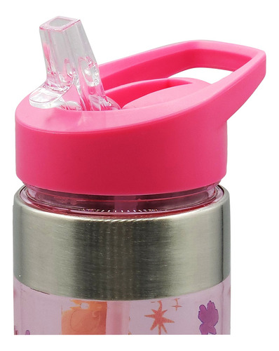 Botella De Agua Ligera Con Manija Para Niños Varios Diseños Princesas 1721-377