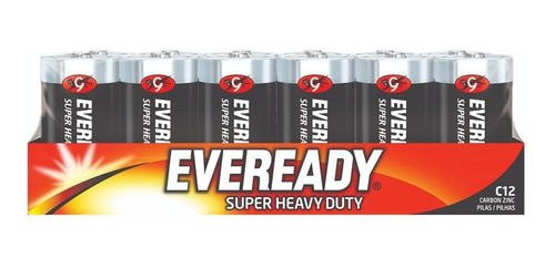 Eveready Pilas C Carbón Caja X12 Un