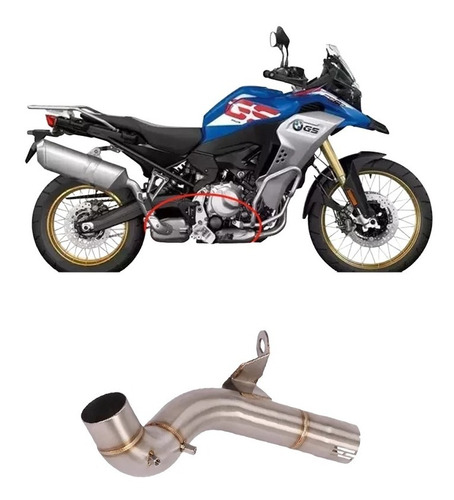 Eliminador De Catalizador Bmw F750gs F850gs Adv F 750 850 Gs