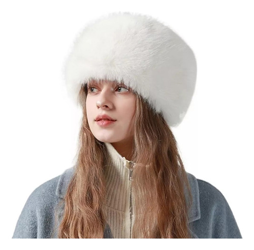 Sombreros Rusos Para Mujer, Piel Sintética De Zorro Y Vaca [