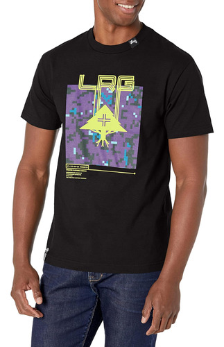 Lrg Polera Enchufada Para Hombre, Color Negro Enchufado, T