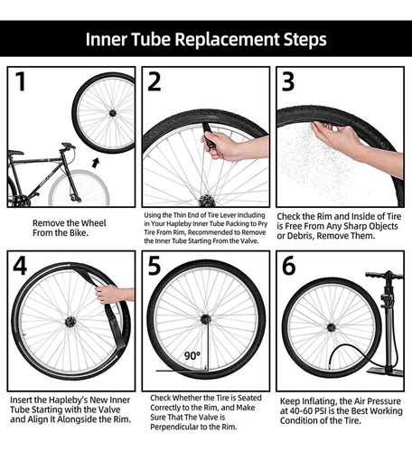 4pcs Bike Tubes For 26 Inch X 1.75/1.95/2.10/2.125 Bike Tire