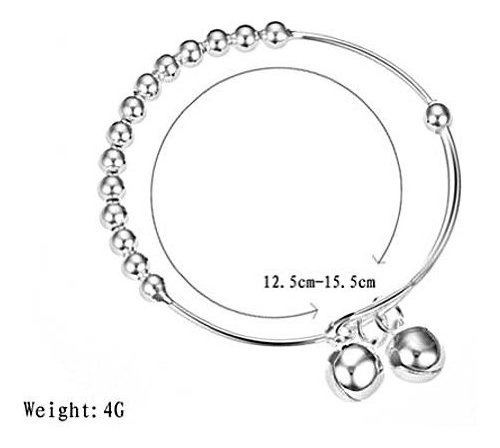 Katgi Moda Chapado En Oro Blanco Pulsera Brazalete De Las