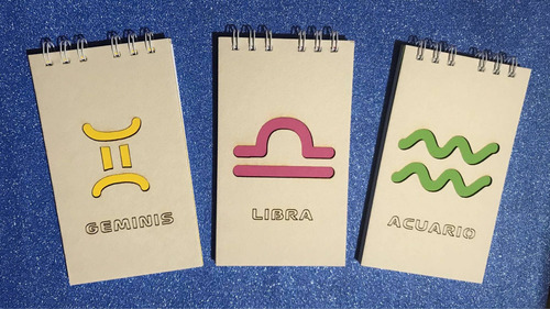 Imagen 9 de 10 de Libretas Personalizadas Signos Zodiacales