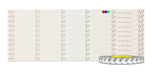 Kit Leds Hisense 50h7gb2(11t5252c) + Cinta 2caras 3m Oferta*