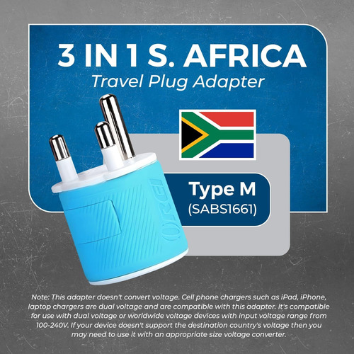 Adaptador De Enchufe Israel 3 En 1 (adaptador Tipo H) Con