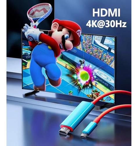 Cable Adaptador Tipo C A Hdmi Para Tv Nintendo Switch & Oled