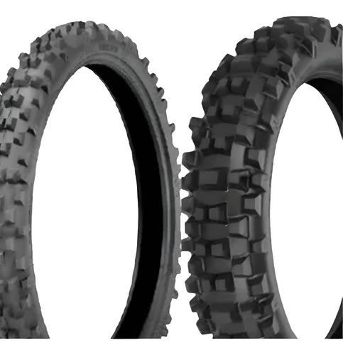 Pneu 80/100-21 + 100/100-18 C/c