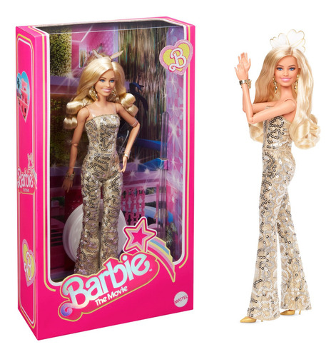 Barbie Pelicula Barbie Gold Disco 2023 Hpj99  Mattel