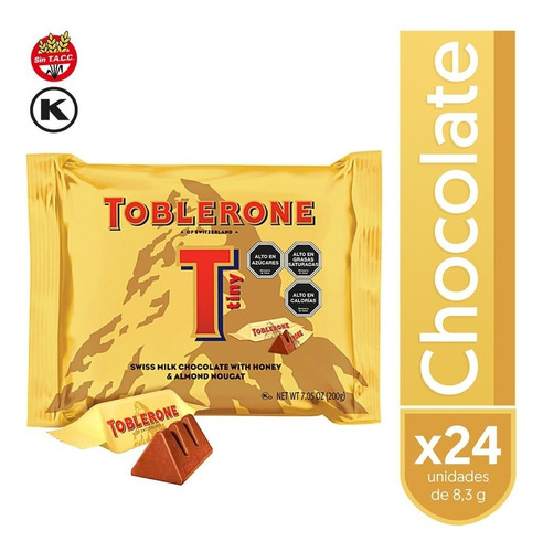 Toblerone Chocolate Leche Bolsa Mini 200 Grs