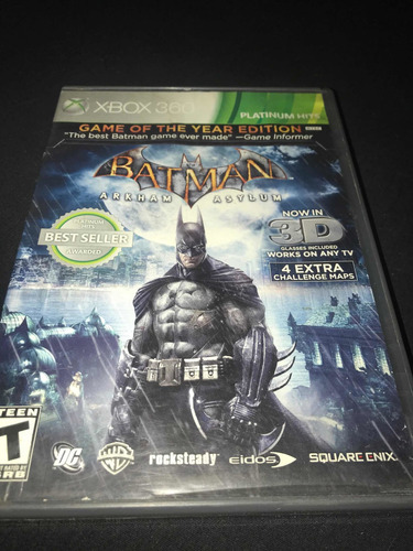 Videojuego Batman Arkham Asylum Para Xbox 360