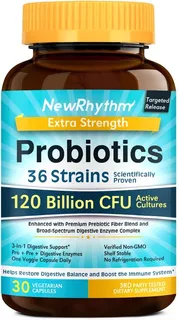 Probioticos 120 Mil Millones Cfu 36 Cepas, 30 Cáps De Eeuu