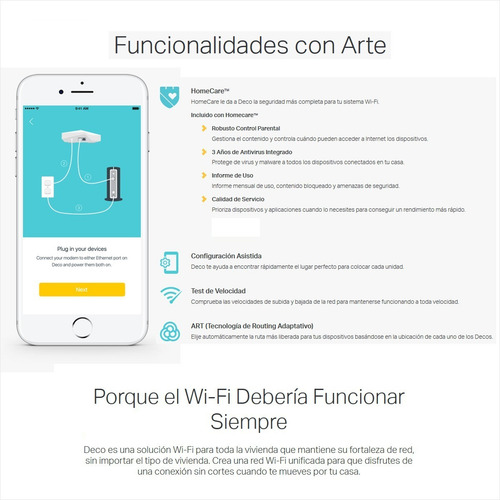 Sistema Wifi Malla Para La Casa Tp-link Deco M5 (3-pack)