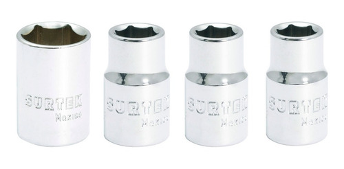 Juego De Dados Cortos Estándar Cuadro 1/2'' Surtek® 6 Puntas