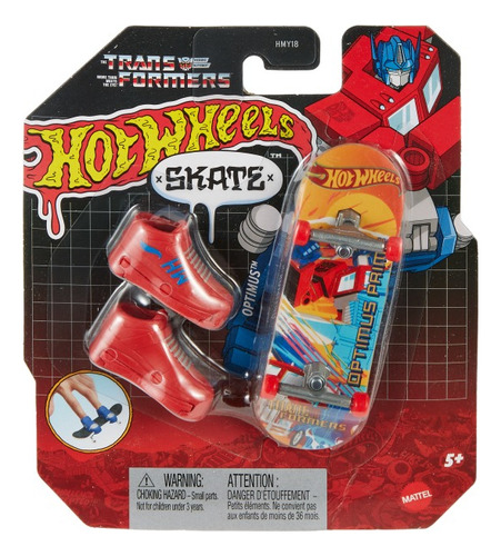 Optimus Prime Transformers Skate Hot Wheels Edicion Especial