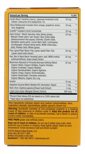 Nature's Way Alive Multivitamínico Diario Mujeres 60 Tablets