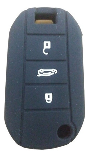 Funda Silicón Llave Control Peugeot Abatible 3 Bot
