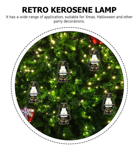 Mini Linterna De Aceite, Mini Lámpara De Queroseno Led 10