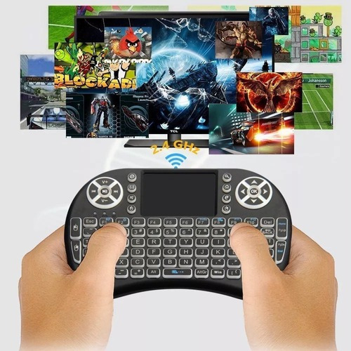 Mini Teclado Con Luz Inalambric Bluetooth Touchpad Pc Laptop