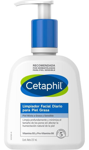 Cetaphil Limpiador Facial Diario Para Piel Grasa, 237 Ml