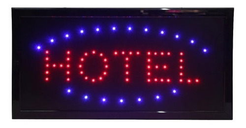 Cartel Luminoso Led Hotel 48x25 Cm