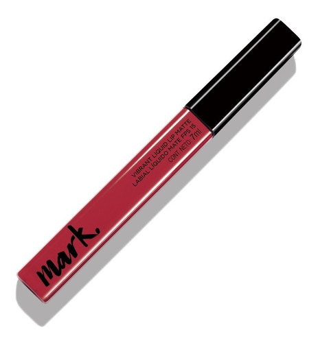 Labial Líquido Mate Mark Fps 15 Tono Rojo Irresistible Avon