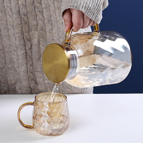 Jarra De Té , Recipiente Para Jugo, Tetera Con Asa, 1.5l