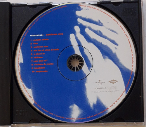 Emmanuel Cd Sentirme Vivo (sin Carátulas) 1999  