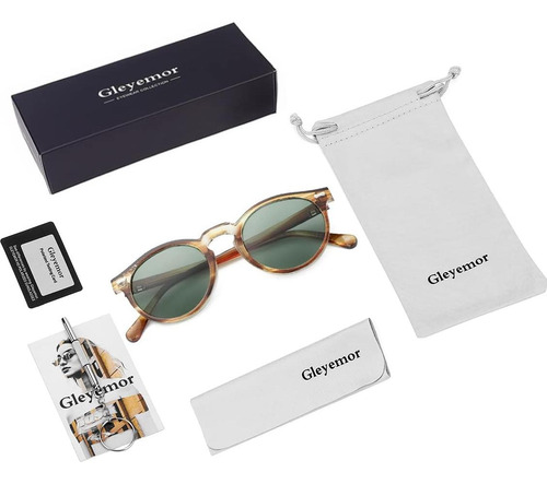 Gleyemor Gafas De Sol Polarizadas Redondas Uv400 Unisex