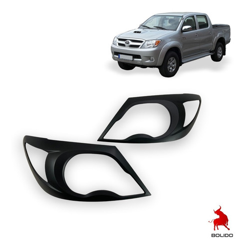 Biseles Focos Delanteros Negros Toyota Hilux Vigo 2008-2011