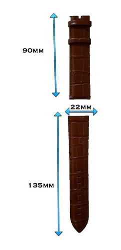 Offshore Extensible Cafe De Piel Acabados De Cocodrilo