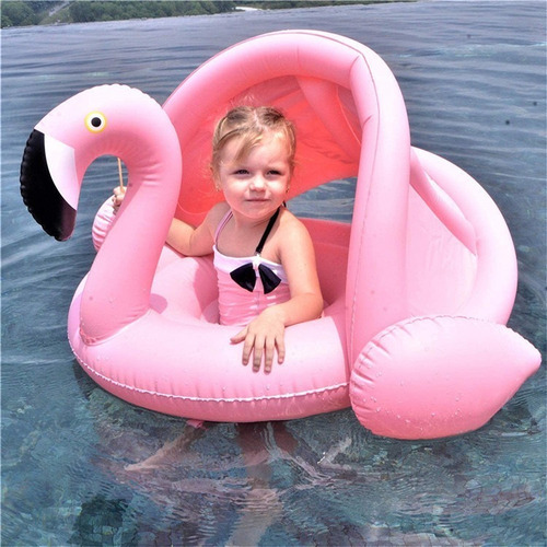 Flotador De Piscina For Bebés Con Toldo, Aro De Natación Co