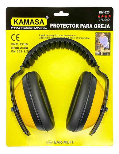 Protector Anti-ruido Tipo Fono Cintillo Snr 27db Kamasa 
