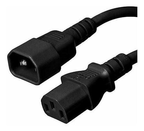 Cable Extensión Monitor 18awg C13 A C14 6ft (2m) Cne259