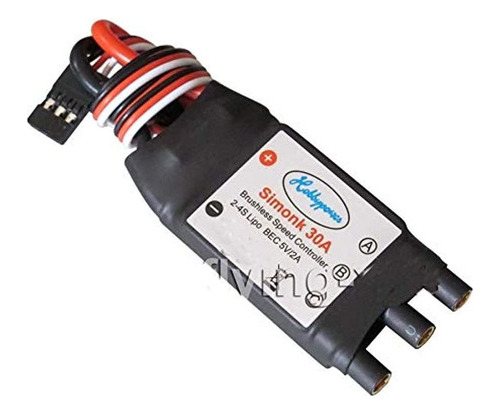 Hobbypower Simonk 30a Esc Controlador De Velocidad Sin Escob